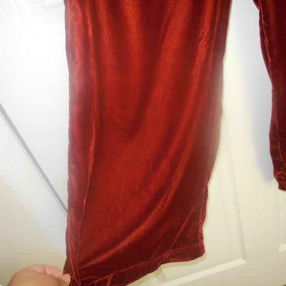 Jumper Velvet SMALL Halter Long Romper Bodysuit NEW - Picture 7 of 8